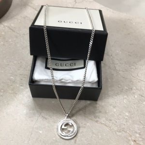 Gucci GG sterling silver necklace